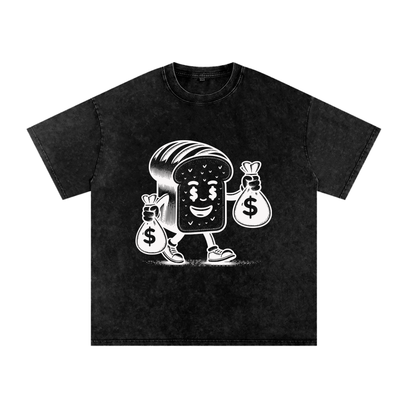 Bread Man Acid Wash Oversize T-Shirt