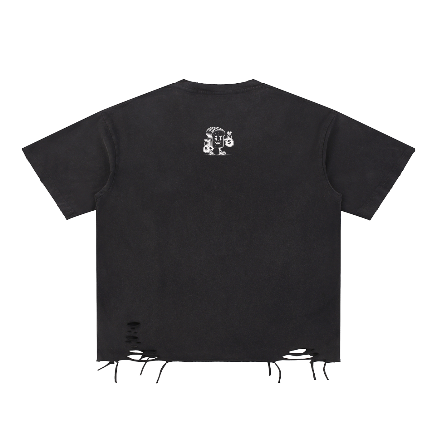 Snow Washed Raw-Hem T-Shirt