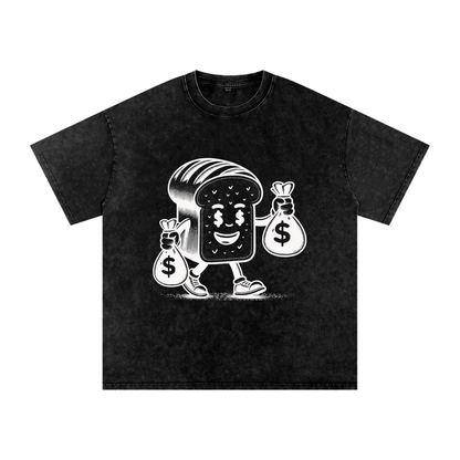 Bread Man Acid Wash Oversize T-Shirt