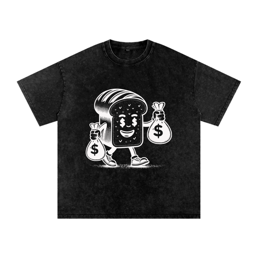 Bread Man Acid Wash Oversize T-Shirt