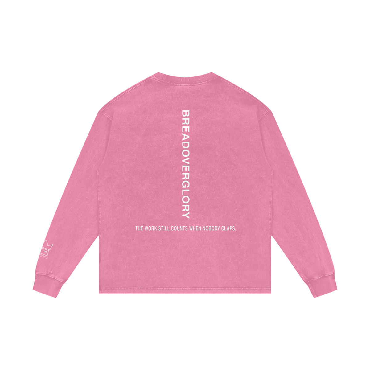 No Applause Required Acid Wash Oversize Long Sleeve T-Shirt