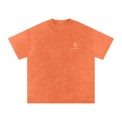 Snow Washed Oversized Cotton T-Shirt