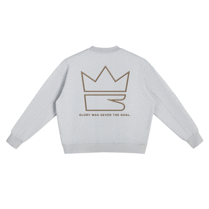 Fleece Side Slit Crewneck Sweatshirt