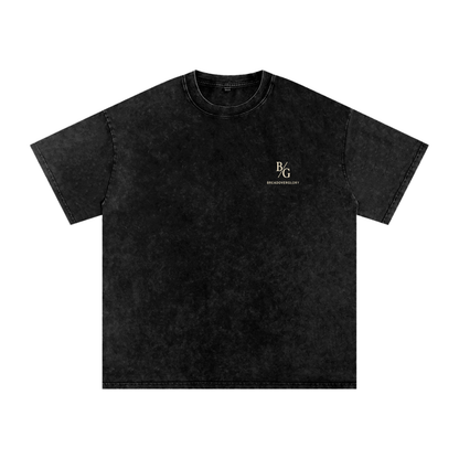 Snow Washed Oversized Cotton T-Shirt