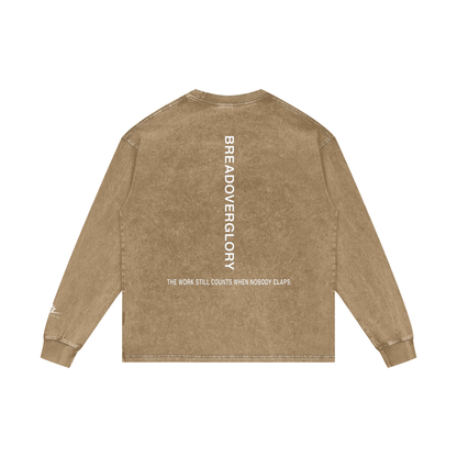 Acid Wash Oversize Long Sleeve T-Shirt