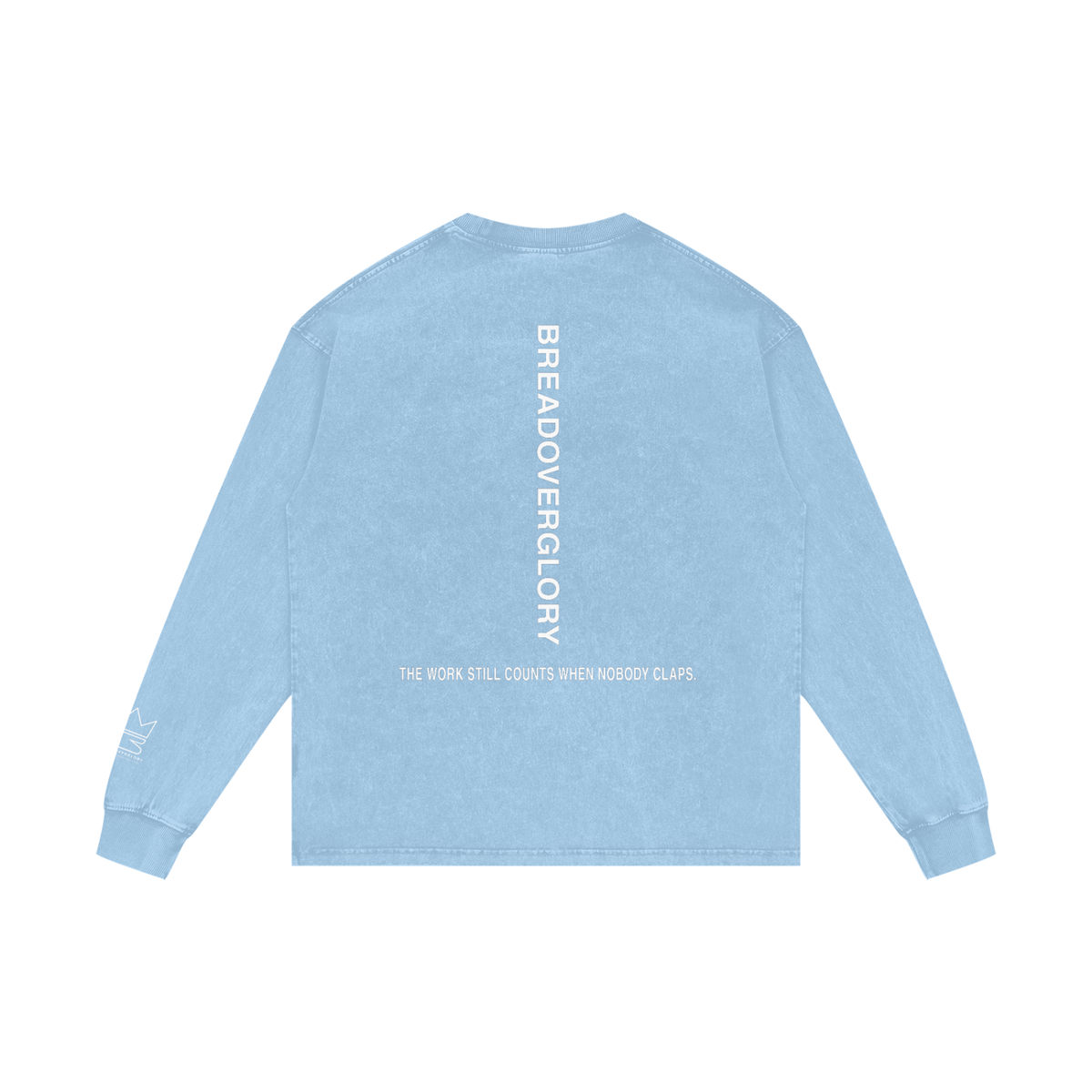No Applause Required Acid Wash Oversize Long Sleeve T-Shirt
