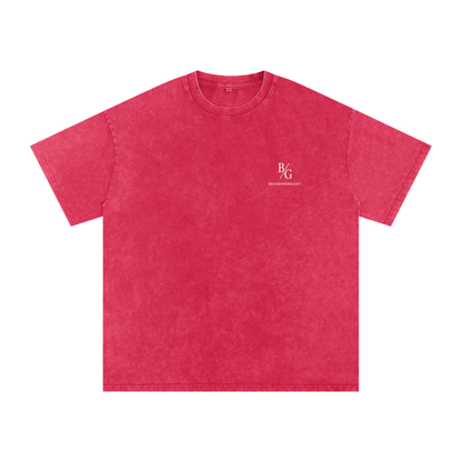 Snow Washed Oversized Cotton T-Shirt