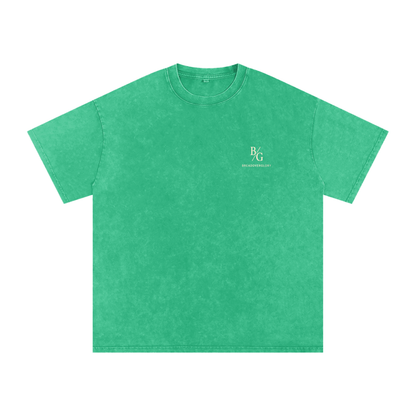 Snow Washed Oversized Cotton T-Shirt