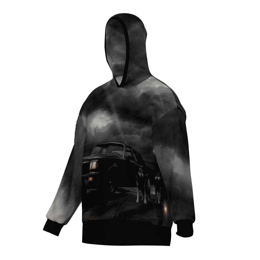 When The Wolves Come Out Knit Hoodie
