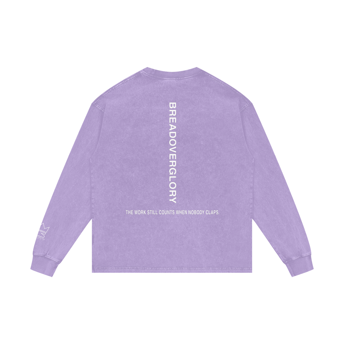 No Applause Required Acid Wash Oversize Long Sleeve T-Shirt