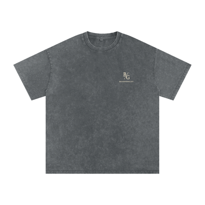 Snow Washed Oversized Cotton T-Shirt